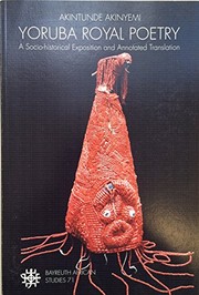 Front cover of Yorùbá royal poetry by Akíntúndé Akínyẹmí