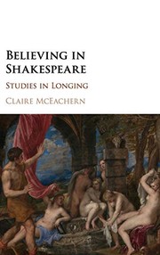 Cover of Believing in Shakespeare by Claire McEachern