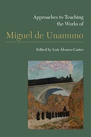 Front cover of Approaches to Teaching the Works of Miguel de Unamuno by Luis Álvarez-Castro
