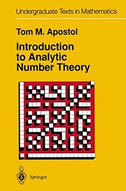 Front cover of Introduction to Analytic Number Theory by Tom M. Apostol