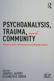 Cover of Psychoanalysis, Trauma and Community by Judith L. Alpert