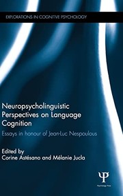 Front cover of Neuropsycholinguistic perspectives on language cognition by Corine Artésano