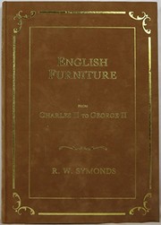 Cover of English furniture from Charles II to George II by R. W. Symonds