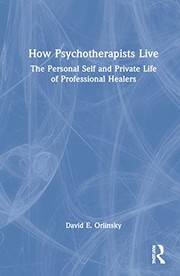 Cover of How Psychotherapists Live by David E. Orlinsky