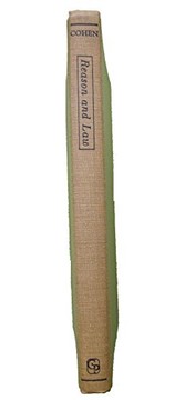Cover of Reason and law by Morris Raphael Cohen