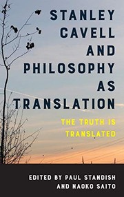 Front cover of Stanley Cavell and Philosophy as Translation by Paul Standish