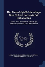Front cover of Hin forna lögbók Islendínga sem nefnist Járnsiða eðr Hákonarbók by Iceland