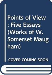 Front cover of Points of view by William Somerset Maugham