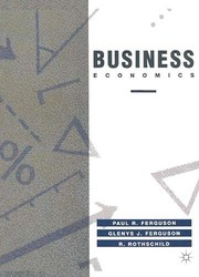 Front cover of Business economics by Paul R. Ferguson