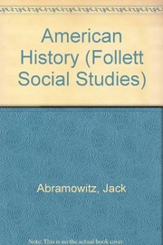 Cover of American history by Jack Abramowitz