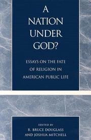 Front cover of A nation under God by R. Bruce Douglass