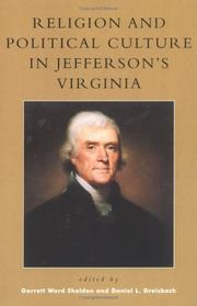 Cover of Religion and Political Culture in Jefferson's Virginia by Daniel L. Dreisbach