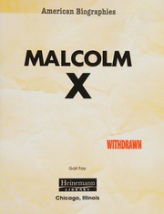 Cover of Malcolm X by Gail Fay