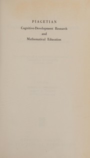 Cover of Piagetian cognitive-development research and mathematical education by Myron Frederick Rosskopf