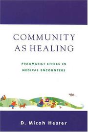 Cover of Community As Healing by D. Micah Hester