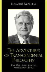 Cover of The Adventures of Transcendental Philosophy by Eduardo Mendieta