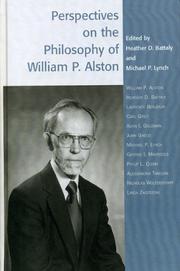 Cover of Perspectives on the philosophy of William P. Alston by Heather Battaly