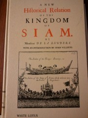 Cover of Du royaume de Siam by Simon de La Loubère