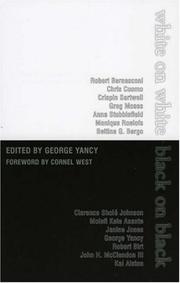 Front cover of White on White/Black on Black by George Yancy