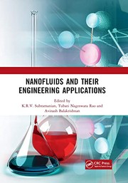 Cover of Nanofluids and Their Engineering Applications by K. R. V. Subramanian