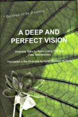 Front cover of A deep and perfect vision by Phra Nirōtrangsīkhamphīrapanyāčhān