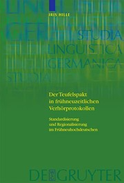 Front cover of Der Teufelspakt in frühneuzeitlichen Verhörprotokollen by Iris Hille