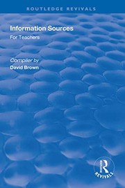 Cover of Information Sources for Teachers by David Brown