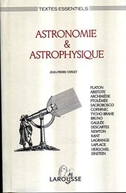 Cover of Astronomie & astrophysique by Jean-Pierre Verdet