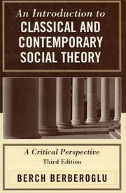Cover of An Introduction to Classical and Contemporary Social Theory by Berch Berberoglu