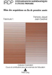 Front cover of Connaissances mathématiques à l'école primaire by Jean Cardinet