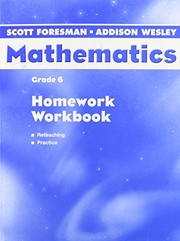 Cover of Scott Foresman-Addison Wesley Mathematics by Alice Klein