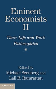 Front cover of Eminent economists II by Michael Szenberg
