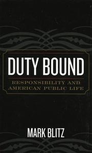 Cover of Duty Bound by Mark Blitz