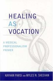 Cover of Healing as Vocation by Kayhan Parsi