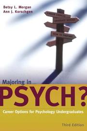 Front cover of Majoring in psych? by Betsy Levonian Morgan