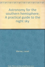 Front cover of Astronomy for the southern hemisphere by Lionel Warner
