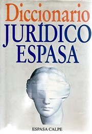 Front cover of Diccionario jurídico Espasa by F. T. Moro