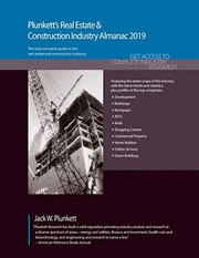 Cover of Plunkett's Real Estate and Construction Industry Almanac 2019 by Jack W. Plunkett