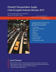 Cover of Plunkett's Transportation, Supply Chain and Logistics Industry Almanac 2019 by Jack W. Plunkett