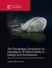Front cover of Routledge Companion to Paradigms of Performativity in Design and Architecture by Mitra Kanaani