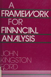 Cover of A framework for financial analysis by John Kingston Ford