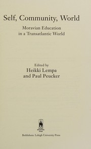 Cover of Self, community, world by Heikki Lempa