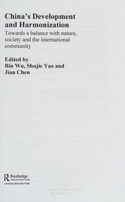 Cover of China's Development and Harmonization by Bin Wu