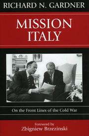 Front cover of Mission Italy by Richard N. Gardner