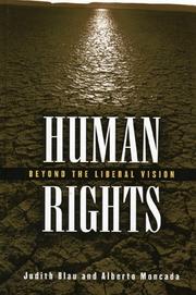 Cover of Human Rights by Judith R. Blau