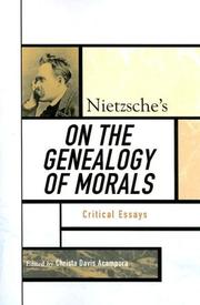 Cover of Nietzsche's On the Genealogy of Morals by Christa Davis Acampora