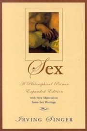 Cover of Sex by Irving Singer