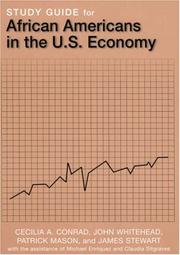 Cover of Study Guide for African Americans in the U.S. Economy by Cecilia A. Conrad