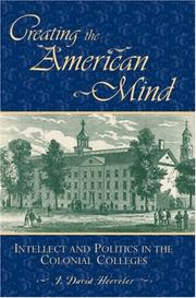 Cover of Creating the American Mind by J. David Hoeveler