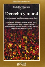 Cover of Derecho y Moral by Rodolfo Vazquez